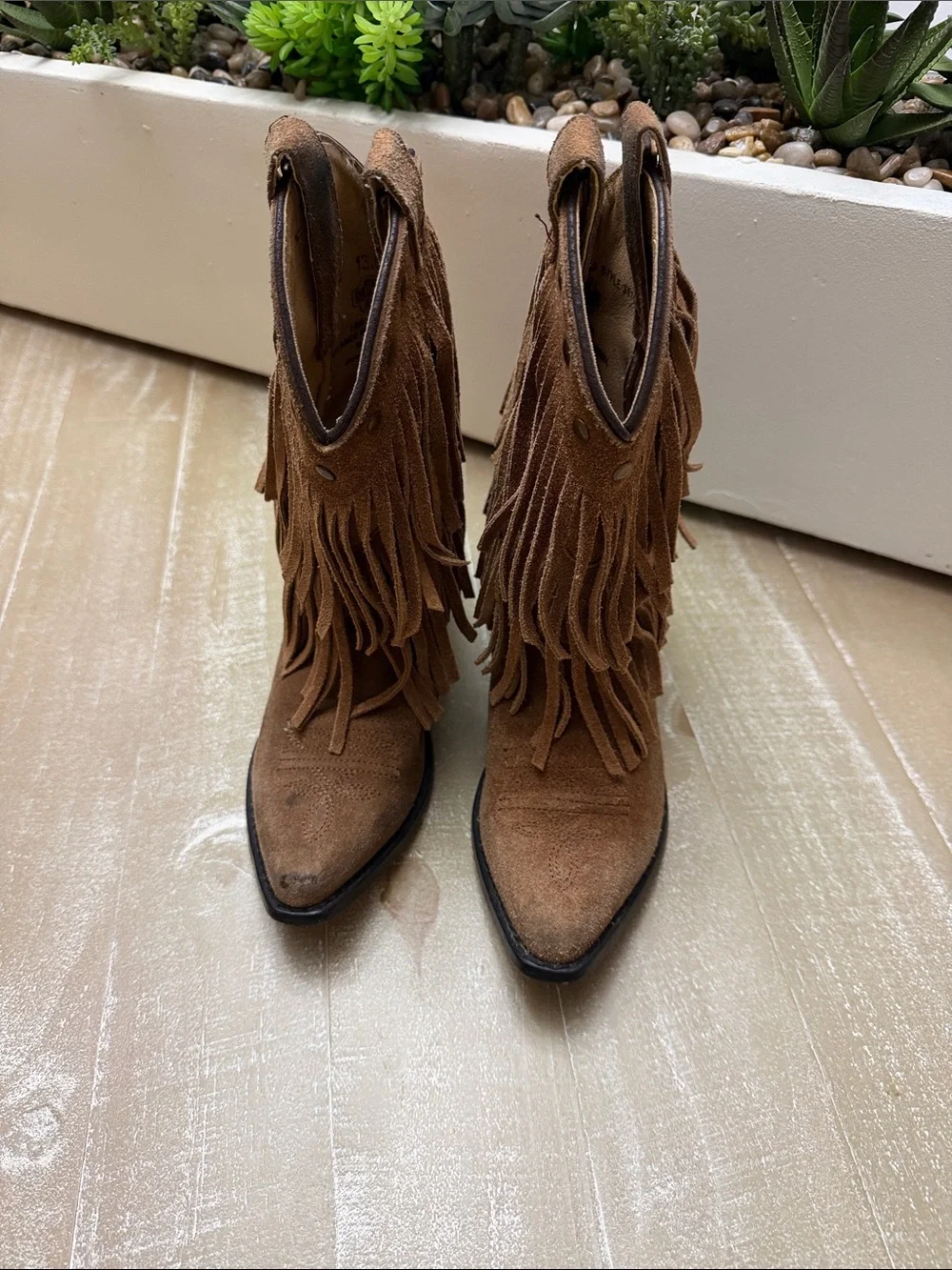 Smoky Mountain Boots Size 13.5 Girls Fringe Suede Western Boots
